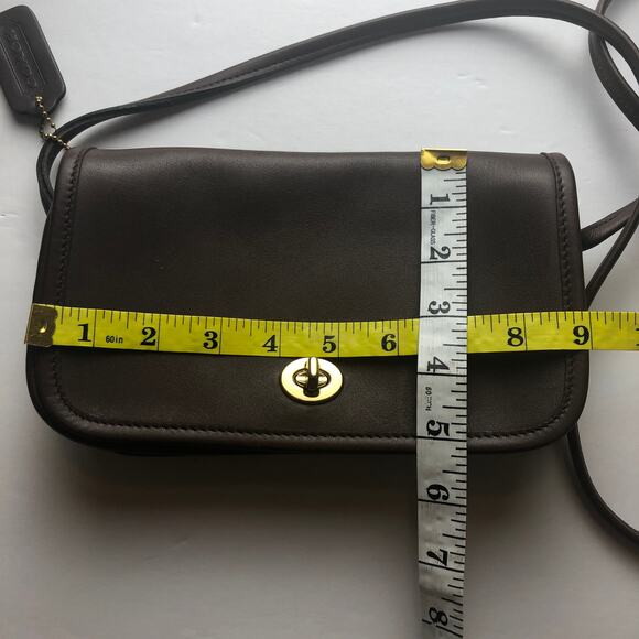 LIKE NEW Vintage Coach Dinky Bag 9375 Mahogany Costa Rica 2000 - Picture 7 of 10